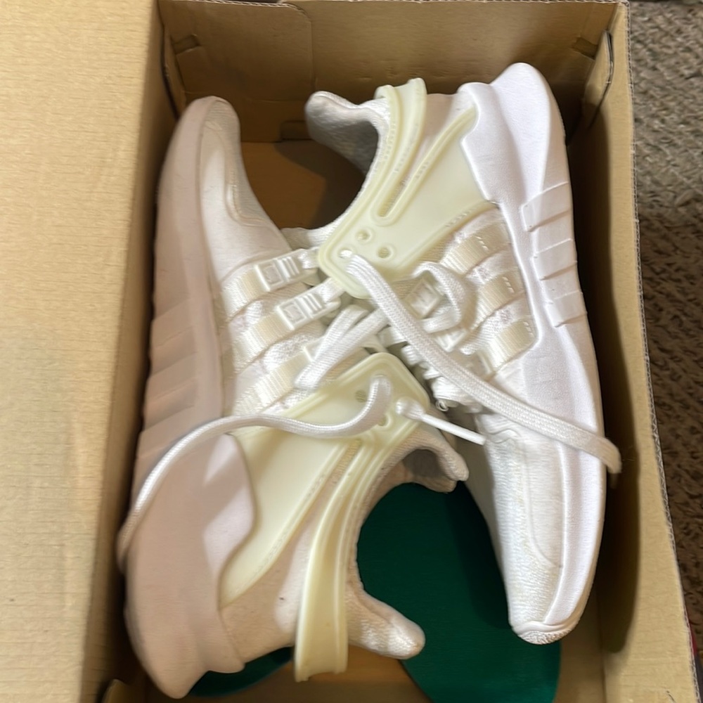 white adidas